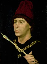 Porträt Antons (1421/22-1504), Bastard von Burgund und Ritter des Ordens vom Goldenen Vlies, um 1456